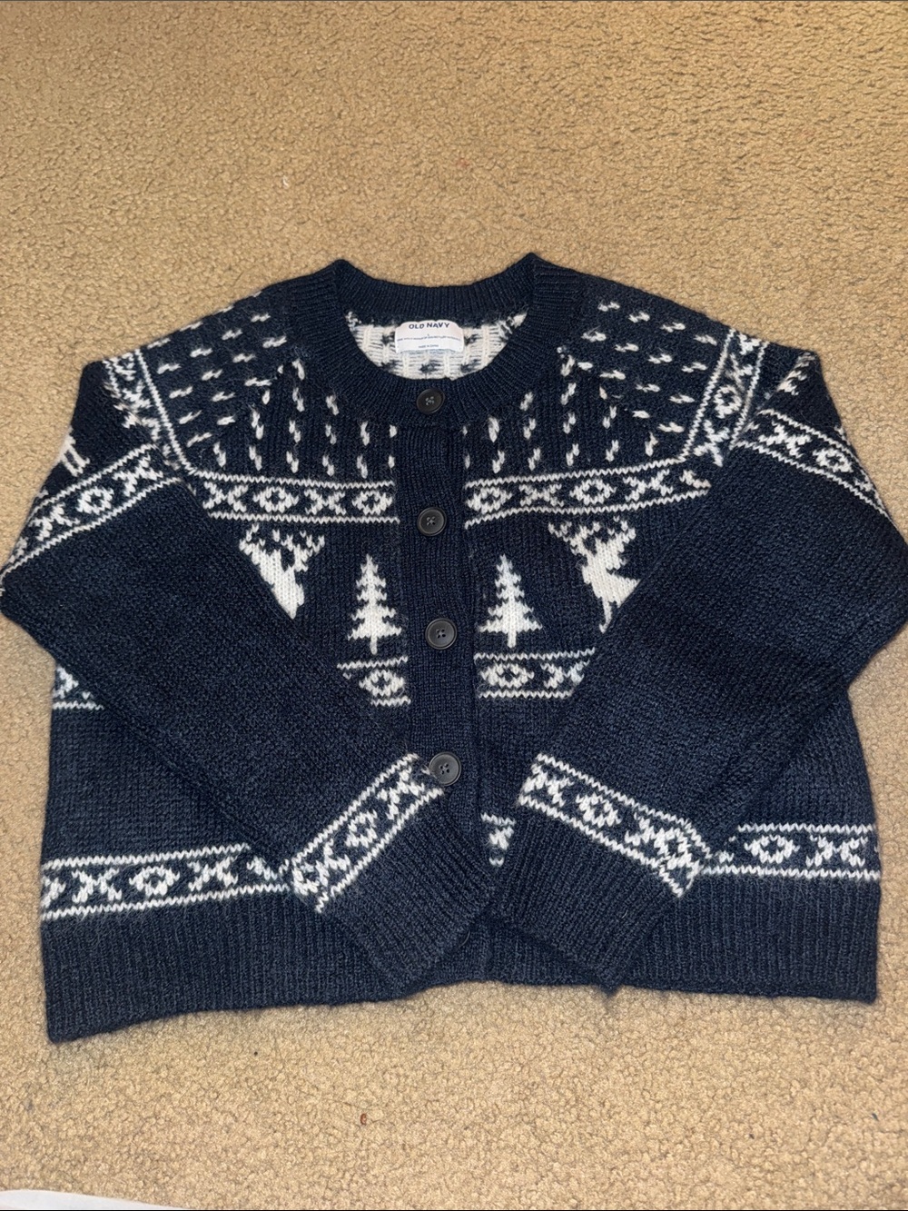 Navy blue Christmas Cardigan
